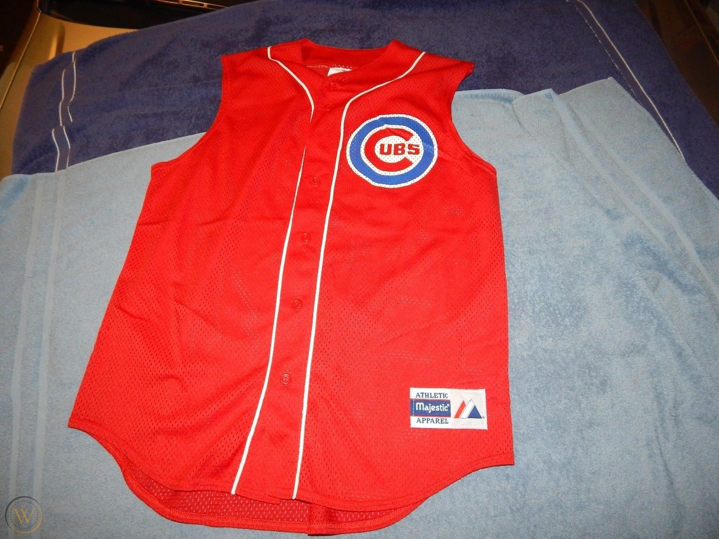 Custom Men Chicago Cubs Red Color MLB Jerseys
